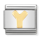 Nomination Composable Classic Link 030101/25 Letter Y in 18K Gold